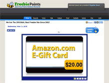 Tablet Screenshot of freebiepoints.com